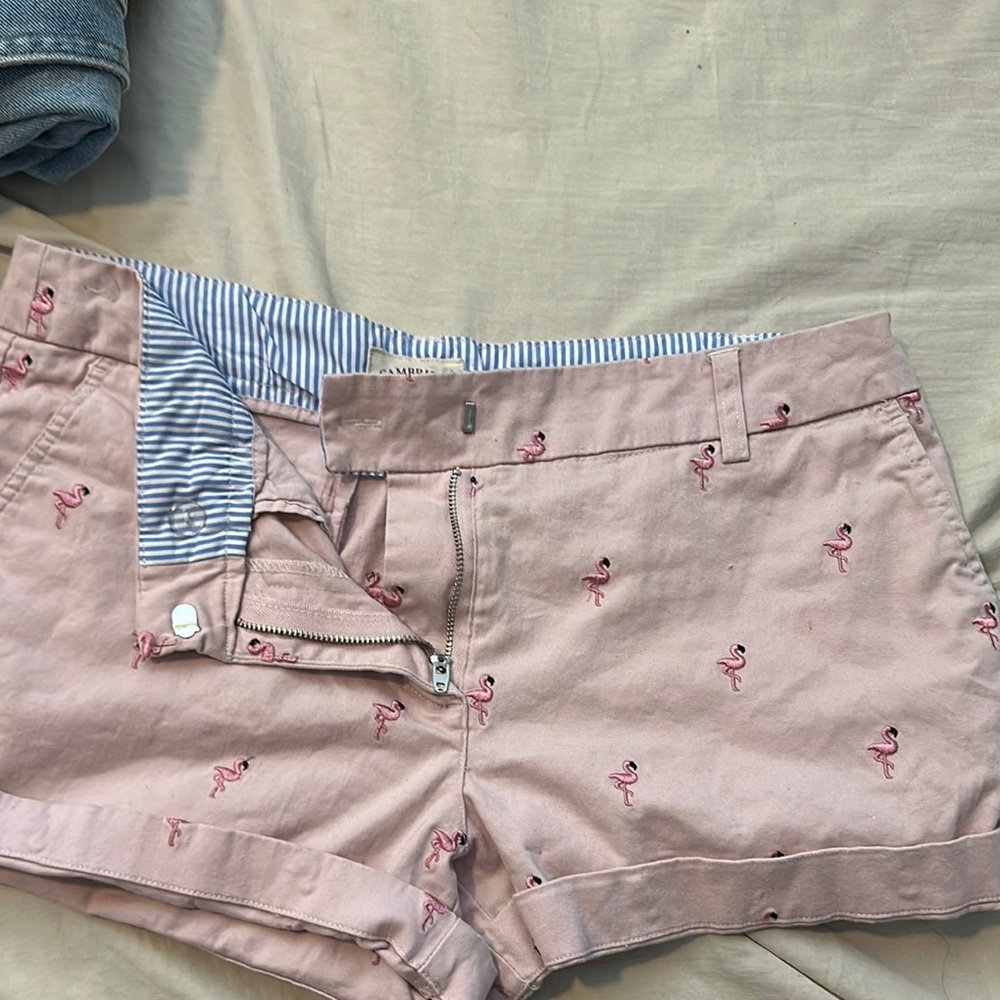 Cambridge Dry Goods Pink Bermudas Lightweight Cotton Shorts